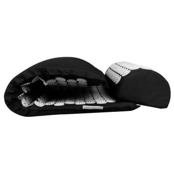 MATA DO AKUPRESURY MAŁA BASIC CZARNA Z PODUSZKĄ